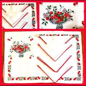 Cute 🍒 Placemat/Napkin Set